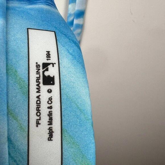 1994 Vintage Florida Marlins Ralph Marlin MLB Baseball Neck Tie - Made in USA - Picture 3 of 6